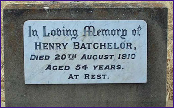 headstone henry batchelor